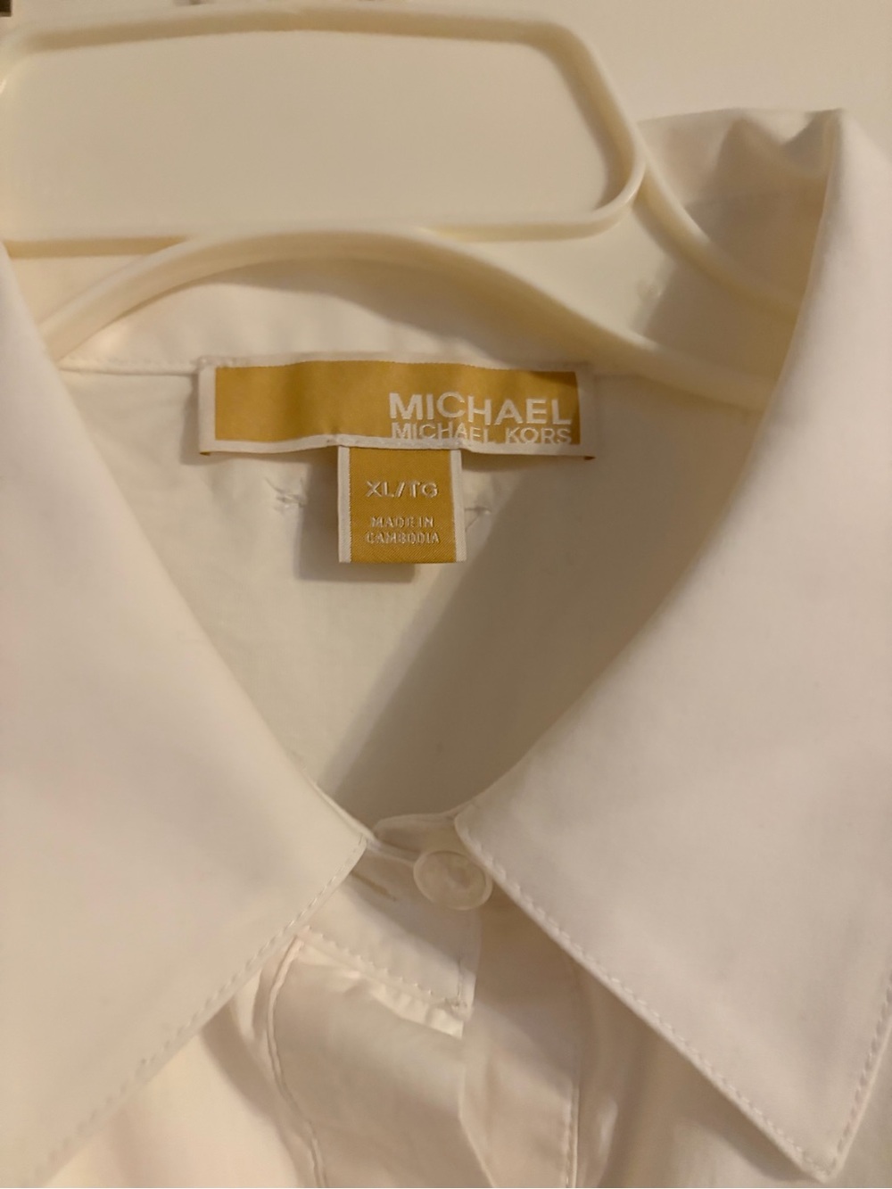 NWT Michael Kors 100% Cotton Poplin Shirt Dress XL - Picture 2 of 5